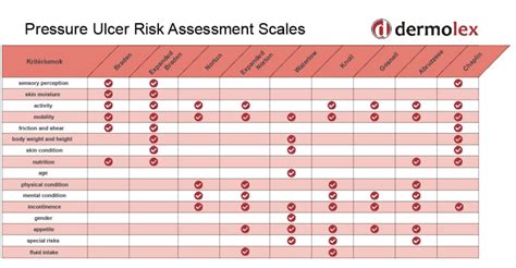 Norton Scale And Expanded Norton Scale Preventing Decubitus Dermolex