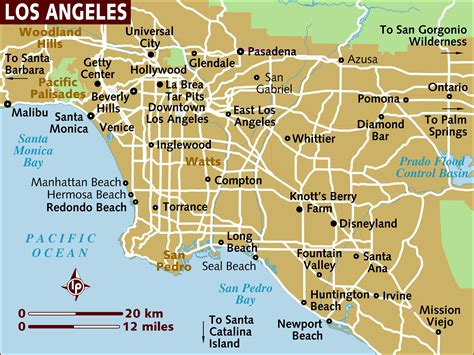 Los Angeles Kaart Kaart