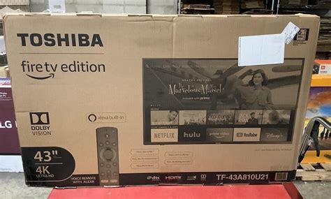 New Toshiba Tf 43a810u21 43 Class Led 4k Uhd Smart Firetv Edition