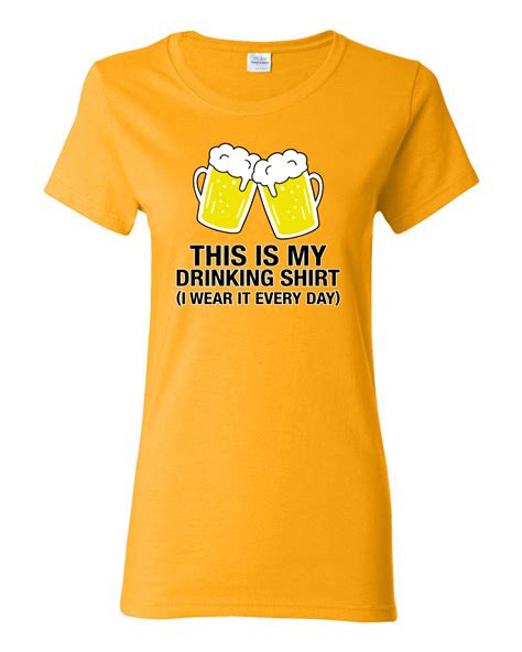 This Is My Drinking T Shirt I Wear It Everyday Beer Mug Funny Womens Drinking Graphic T Shirt