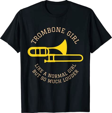 Girls Trombone Girl T Kids Trombonist Player Jazz Band T