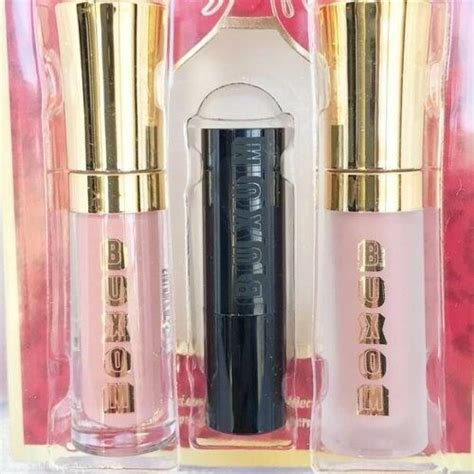 Buxom Lip Set Sandy Full On Lip Polish Nude Exposure Lipstick Blushing