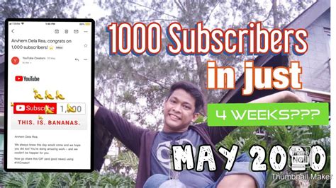 Paano Makakuha Ng 1k Subscriber In Just 4weeks 3 Easy Steps On How You Reach A 1k Subs Youtube