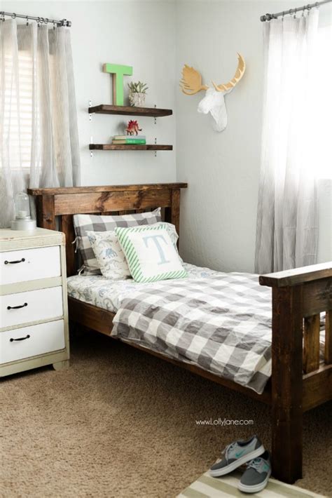 What design did you use? vintage industrial boys room