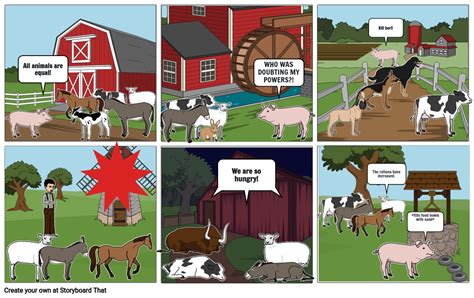 Animal Farm Comic Strip Storyboard By Megz501