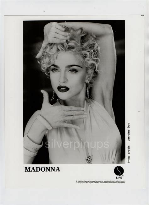 Rare Orig 1990 Madonna Vogue Portrait Sire Records “im Breathless” Press Kit Silverpinups