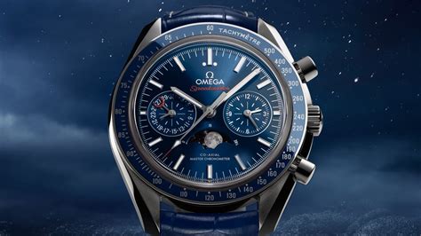 Omega Speedmaster Moonwatch Co Axial Chronometer Moonphase Chronograph