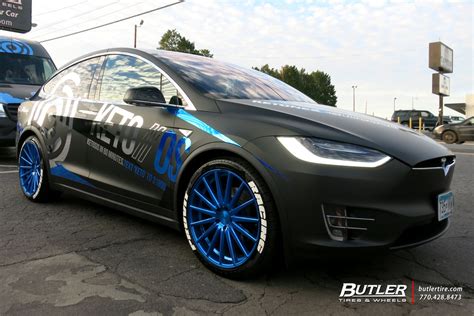 Tesla Model X With 22in Vossen Vfs2 Wheels Exclusively From Butler