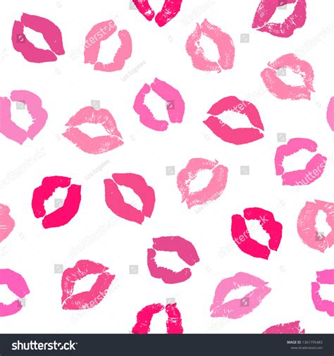 vector sexy lips seamless pattern red stock vector royalty free 1361795483 shutterstock