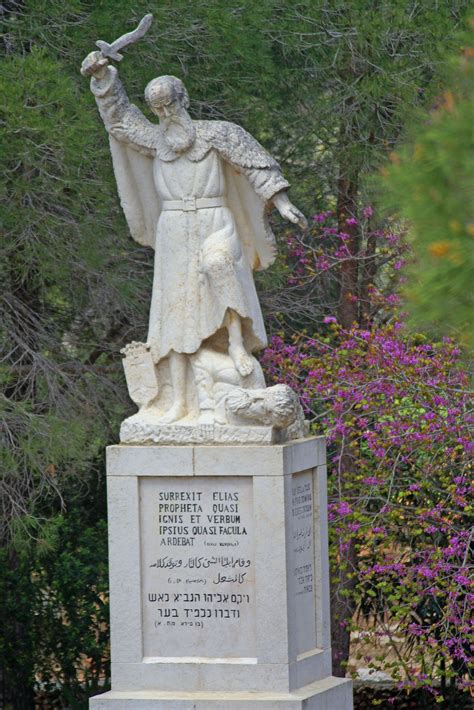Mt Carmel Israel, statue of Elijah | Jerusalem israel, Holy land israel, Israel palestine