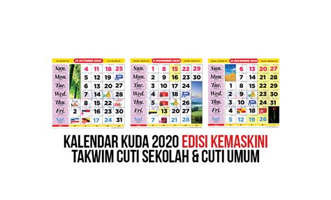 Doesn't get easier than that. Kalendar Kuda 2020 Perubahan Cuti Sekolah Baru (Kemaskini ...