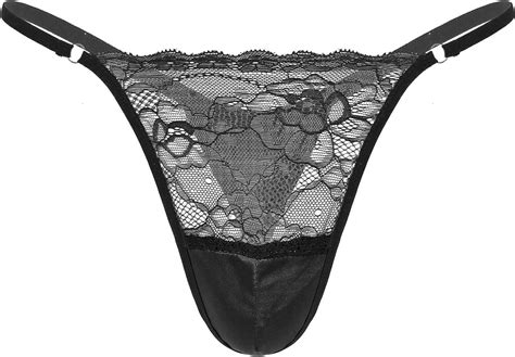 chictry sissy men s g string briefs jacquard lace thongs crossdress panties underwear amazon