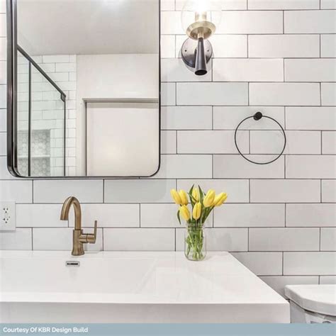 Basic White 4x12 White Ceramic Subway Tile Polished Wall Only Tilebar