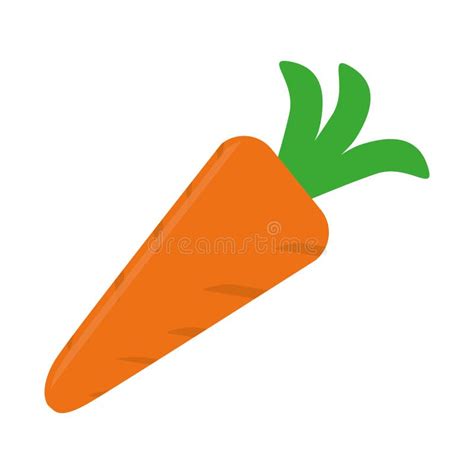 Single Carrot Icon Image Stock Vector Illustration Of Card 81785715