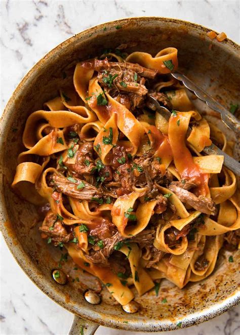 Sauces for beef add the necessary taste to your food. tuscan ragu over homemade pappardelle recipe