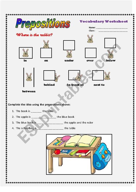 Prepositions Of Place Esl Worksheet By Lily Araya