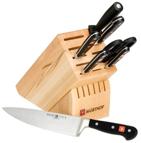 knife knives kitchen wusthof block classic piece rated german sets amazon chef cutlery precision resolution tools cooking gifts carbon steel
