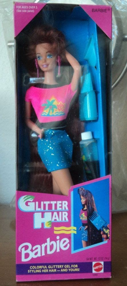 Vintage 1993 Mattel Glitter Hair Barbie Redhead 10968 Dolls Barbie 1990 Barbie Toys Barbie