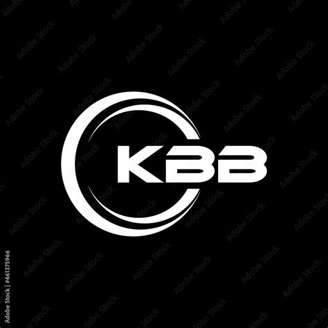 Kbb Letter Logo Design With Black Background In Illustrator Vector