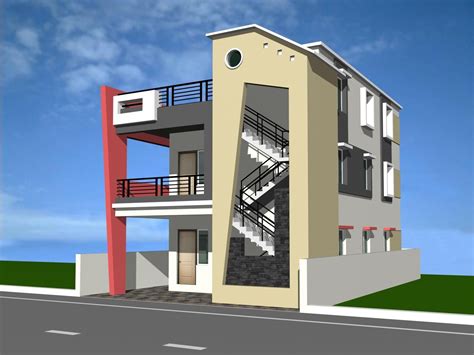 building elevation - GharExpert | Building elevation, Building plans house, Building elevation ...