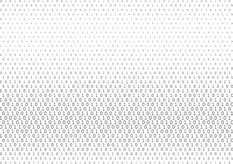 Binary Code Black And White Background Stock Illustration