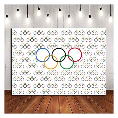 Buy 9x6ft Olympic Rings International Banner For Sports Party Photo
