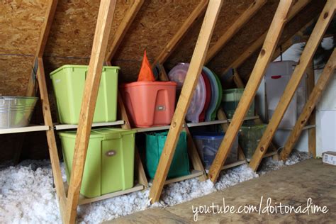 Unfinished Attic Storage Ideas How To Add Storage To An Unfinished Attic