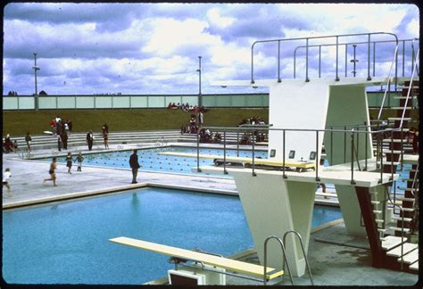 Diving Boards Opening Of Lido Swimming Complex Manawatū Heritage