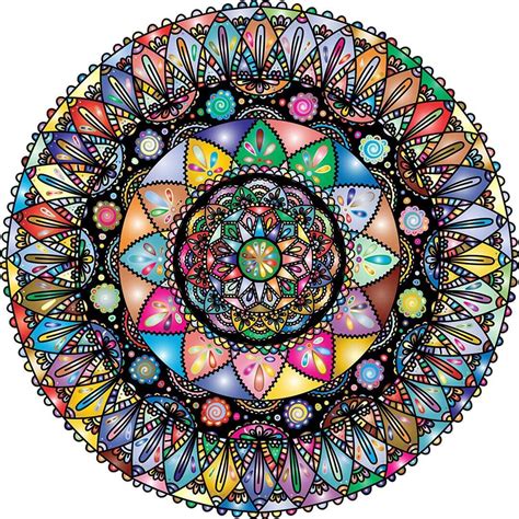 Mandala Bunt Rund Diamond Painting Diamond Painter Deutschland
