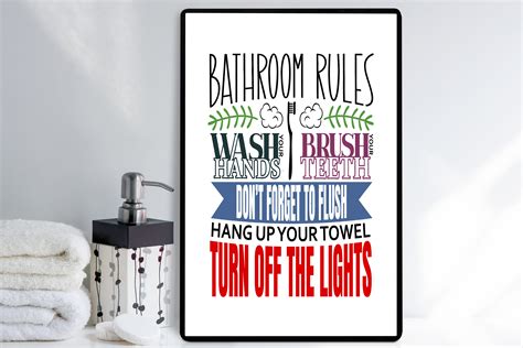 Funny Bathroom Prints Toilet Humor Picture Quote Word Art Home Poster