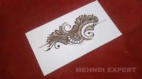 Mehndi Design Pattern On Paper Step By Step Tutorial Youtube