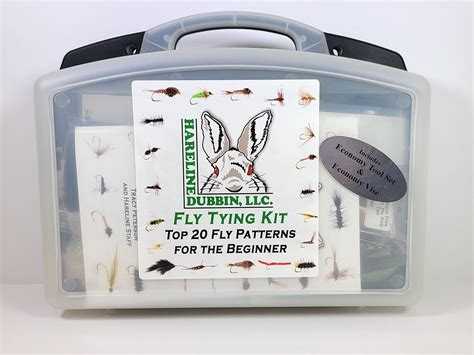 Hareline Fly Tying Material Kit With Economy Tools And Vise