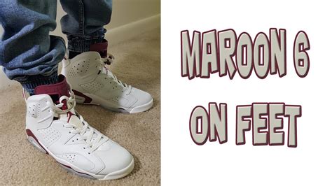 Jordan Retro Maroon 6 On Feet Review YouTube