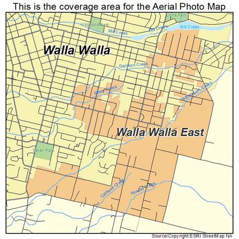 Aerial Photography Map Of Walla Walla East Wa Washington