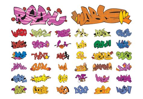 Graffiti Pieces Collection Download Free Vector Art Stock Graphics