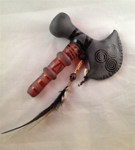 Items Similar To Tomahawk Glass Peace Pipe On Etsy