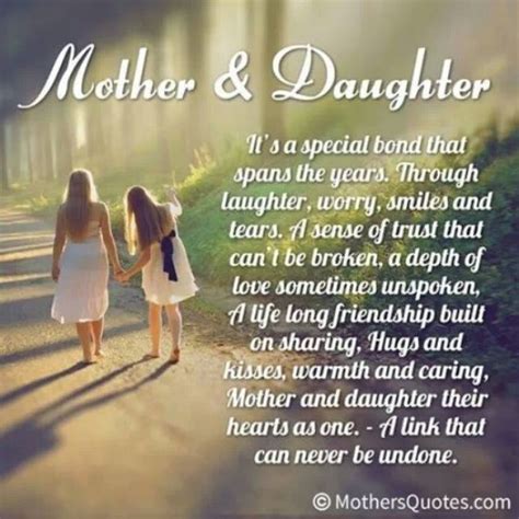 Special Mother Daughter Bond Quotes Quotesgram