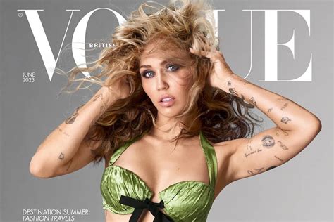 Miley Cyrus For British Vogue Magazine Tom Lorenzo