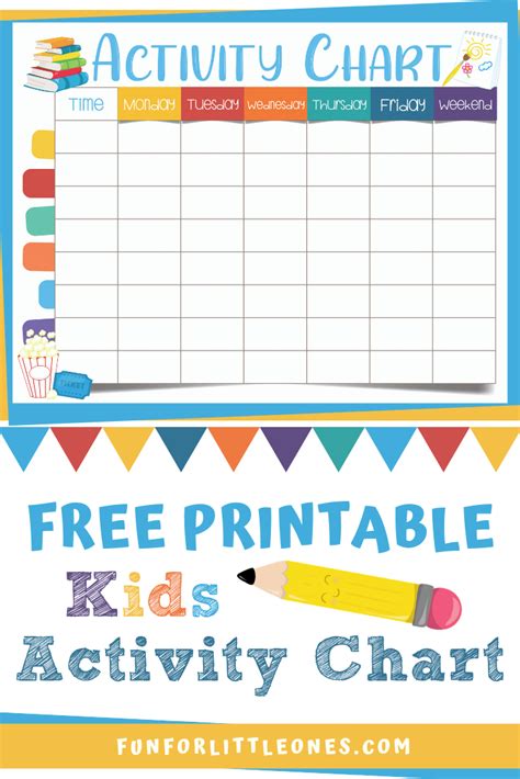Kids Activity Chart Free Printable Printable Activities For Kids