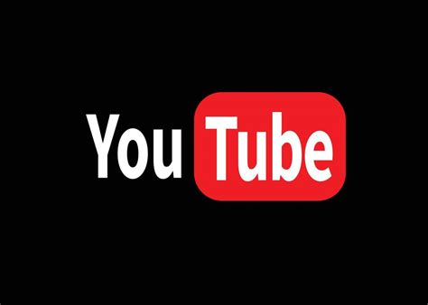 YouTube Logo On Black Background Vector Art At Vecteezy