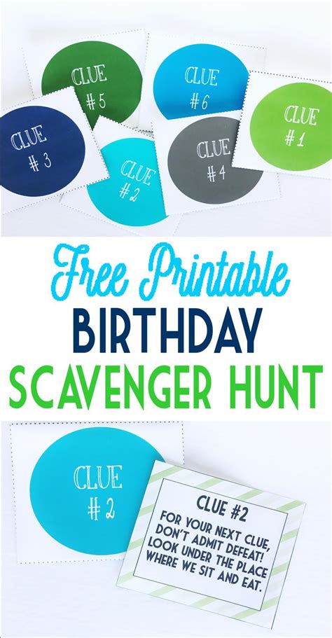 Each clue gets you closer and the next is where you rest your eyes. Birthday Scavenger Hunt | Birthday scavenger hunts, Free ...