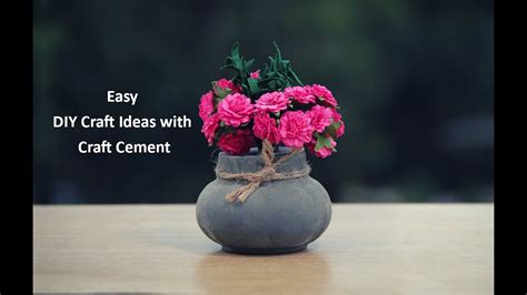Easy DIY Craft Ideas with Craft Cement - YouTube