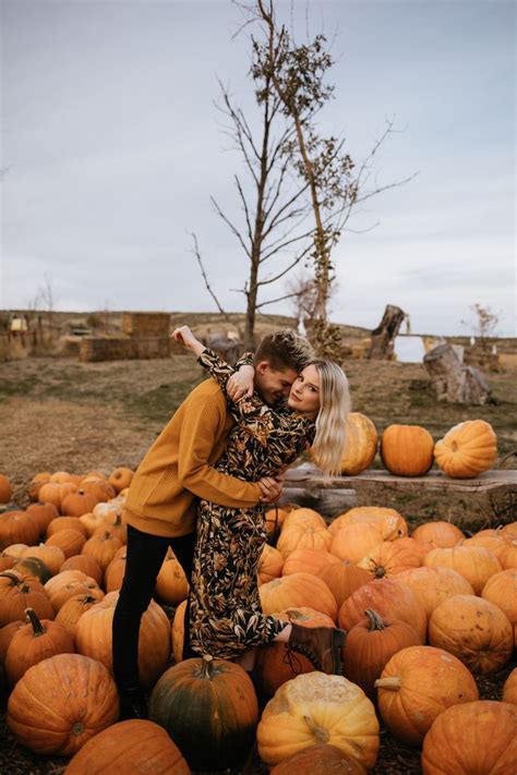 Pumpkin Patch Couples Photoshoot Pumpkin Patch Photoshoot Pumpkin Patch Fall Engagement Pictures