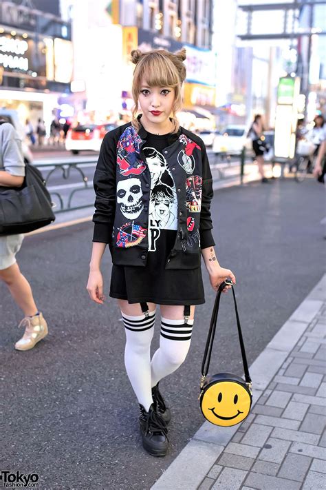 Japanese Fashion Blogger Coco On The Street In Harajuku Wearing A Punk