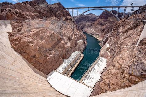 Hydroelectric Power Station At Hoover Dam Usa Stock Image Image Of