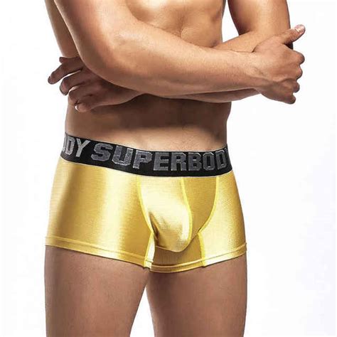 Buy Shiny Boxers For Men U Bulge Underwear Sexy Men