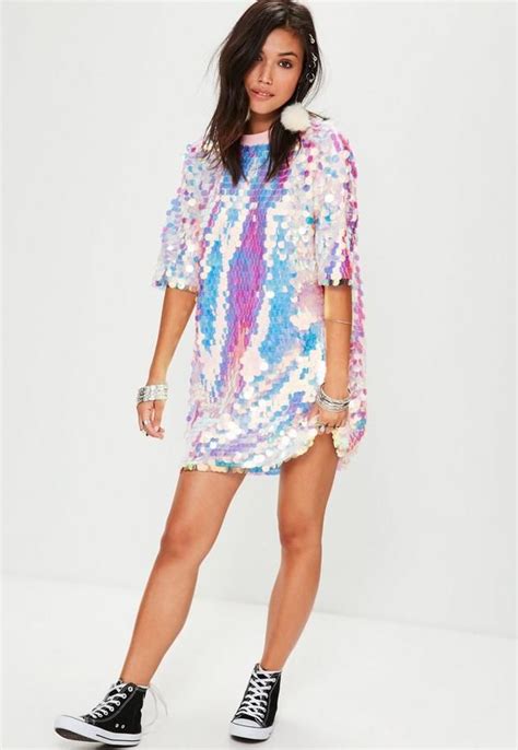 High Shine Is At The Top Of Our List This Season And We Re Obsessing Over This T Shirt Dress