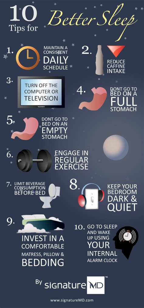 Tips For Better Sleep Infographic Ecogreenlove