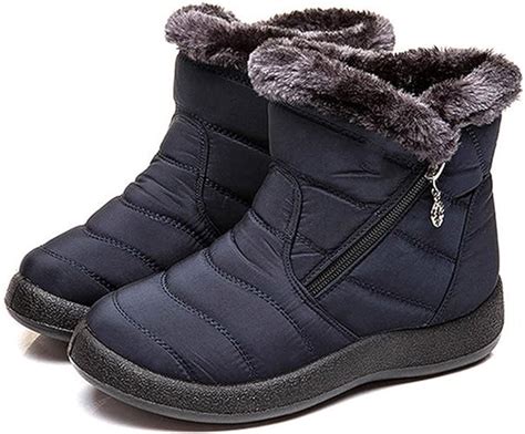 botas de nieve de felpa cálidas para mujer botas de invierno impermeables botas de invierno