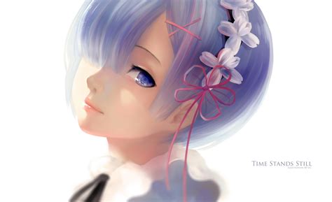 Illustration Anime Anime Girls Blue Eyes Short Hair Re Zero Kara